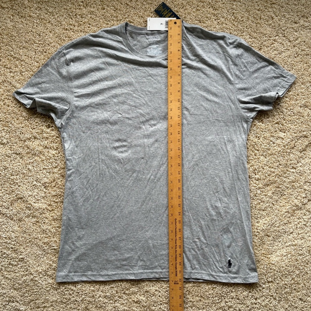 Polo by Ralph Lauren Men's Short Sleeve Crew Tee‎ - Heather Gray XL - Picture 5 of 6